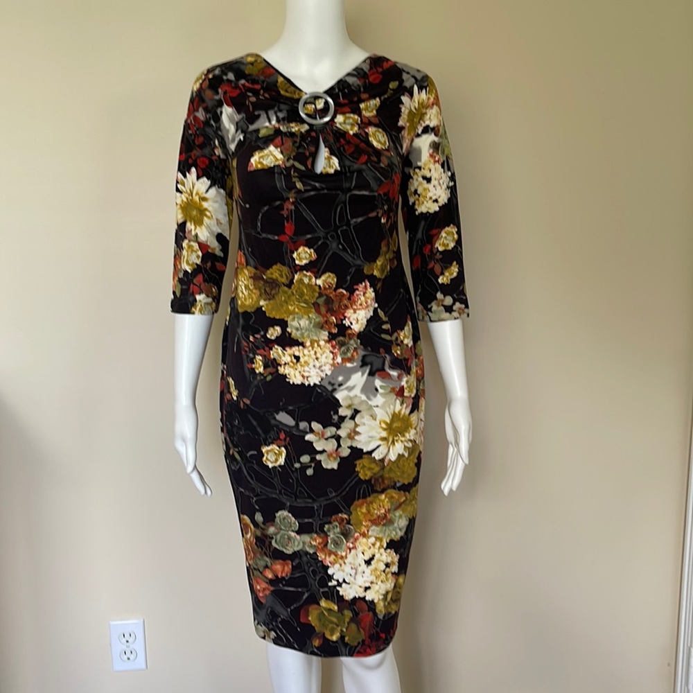 Just Roberto Cavalli midi floral dress. Sz. IT 44. NWOT.